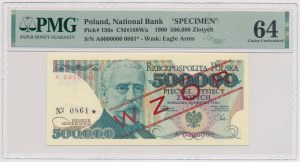 500,000 zloty 1990 - MODEL - A 0000000 - No.0861