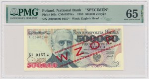 500,000 zloty 1993 - MODEL - A 0000000 - No.0157.