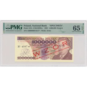 1 milion złotych 1991 - WZÓR - A 0000000 - No.0317