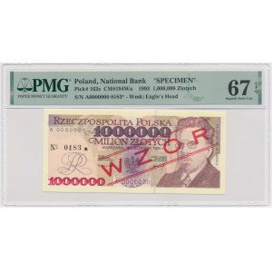 1 milion złotych 1993 - WZÓR - A 0000000 - No.0183