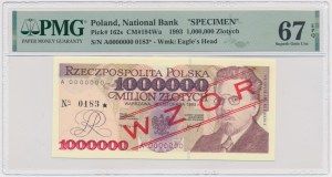 1 million zloty 1993 - MODEL - A 0000000 - No.0183.