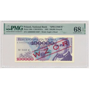 100.000 złotych 1993 - WZÓR - A 0000000 - No.0468