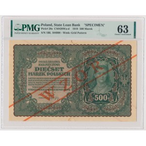 500 mkp 1919 - WZÓR - I Seria BL