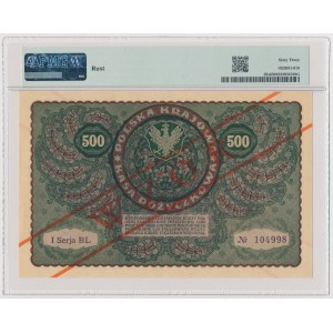 500 mkp 1919 - WZÓR - I Seria BL