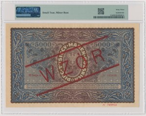 5000 mkp 1920 - MODEL - III Series A 123456/789012.