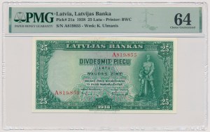 Latvia, 25 latu 1938