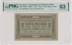 Kaunas, 1 mark 1918 - A - LIGHT PRINT