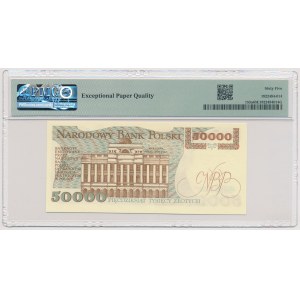 50.000 złotych 1989 - AA 0000657 - NISKI numer 0000657