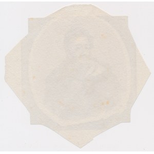 5 złotych 1919 - PRÓBNA ODBITKA portretu Poniatowskiego - w kolorze niebieskim