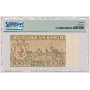 DRUK PRÓBNY Miasta Polskie 1.000 złotych 1965 - duży format, znak wodny i powtórzony nominał