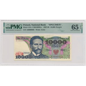 Wzór technologiczny 10.000 zł 1987 - A 0000000 - RZADKOŚĆ