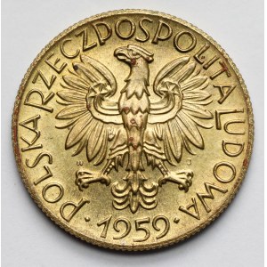 Próba MOSIĄDZ 5 złotych 1959 Rybak