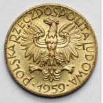 Sampled brass 5 gold 1959 Rybak