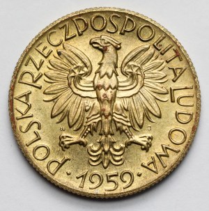 Próba MOSIĄDZ 5 złotych 1959 Rybak