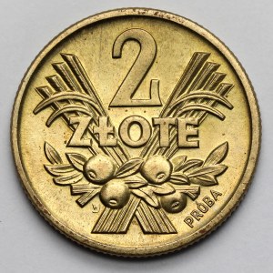 Próba MOSIĄDZ 2 złote 1958 Jagody