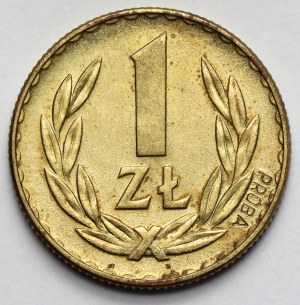Vzorkovaná mosaz 1 zlato 1957 - PRÓZA nízká