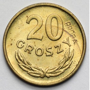 Próba MOSIĄDZ 20 groszy 1957