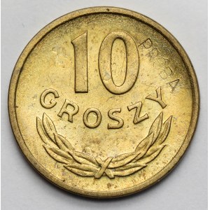 Próba MOSIĄDZ 10 groszy 1949 - PRÓBA na skos