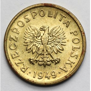 Próba MOSIĄDZ 10 groszy 1949 - PRÓBA na skos