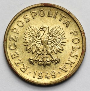 Vzorek mosazných 10 haléřů 1949 - SAMPLE na zkreslení