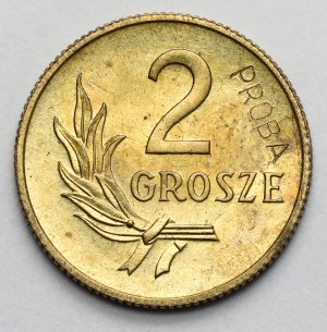 Ukázka mosazných 2 haléřů 1949
