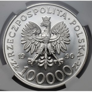 100.000 złotych 1990 Solidarność - odmiana A