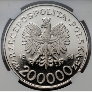 Próba NIKIEL 200.000 złotych 1991 Konstytucja 3 Maja
