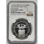 Próba NIKIEL 200.000 złotych 1991 Konstytucja 3 Maja