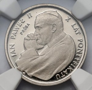 NIKIEL 1 000 zlatý vzorek 1988 Jan Pavel II - X let pontifikátu