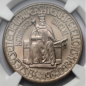 Próba CuNi 10 złotych 1964 Kazimierz Wielki - BEZ napisu PRÓBA