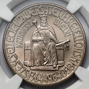 Próba CuNi 10 złotych 1964 Kazimierz Wielki - BEZ napisu PRÓBA