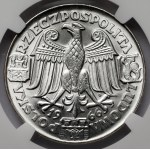 Sample SILVER 100 gold 1966 Mieszko and Dabrowka - heads