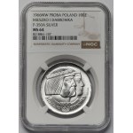 Próba SREBRO 100 złotych 1966 Mieszko i Dąbrówka - głowy