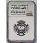 1 złoty 1981 - LUSTRZANY