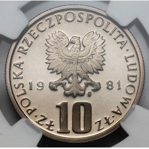 10 złotych 1981 Bolesław Prus - LUSTRZANE