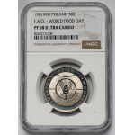50 złotych 1981 FAO Światowy Dzień Żywności - LUSTRZANE