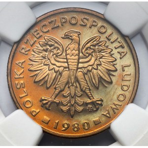2 złote 1980 - LUSTRZANE