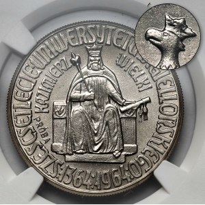 Próba NIKIEL 10 złotych 1964 Kazimierz Wielki - orzeł w KORONIE