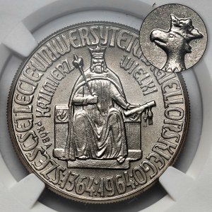 Próba NIKIEL 10 złotych 1964 Kazimierz Wielki - orzeł w KORONIE