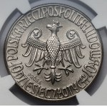 Sample NIKIEL 10 gold 1964 Casimir the Great - eagle in the CORONA