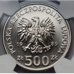 500 złotych 1989 Władysław II Jagiełło - LUSTRZANE