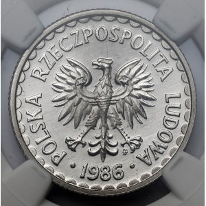 1 złoty 1986 - LUSTRZANY