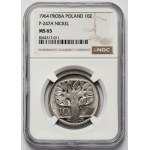 Próba NIKIEL 10 złotych 1964 Drzewo
