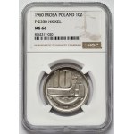 Próba NIKIEL 10 złotych 1960 klucz i koło zębate