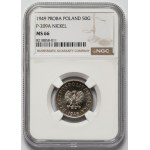 Próba NIKIEL 50 groszy 1949