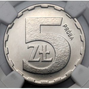 Próba NIKIEL 5 złotych 1979