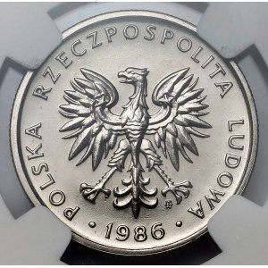 Próba NIKIEL 5 złotych 1986