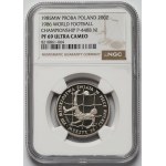 Próba NIKIEL 200 złotych 1985 XIII MŚ w piłce nożnej - Meksyk
