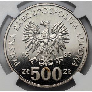 Próba NIKIEL 500 złotych 1985, 40 Lat ONZ