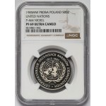 Próba NIKIEL 500 złotych 1985, 40 Lat ONZ